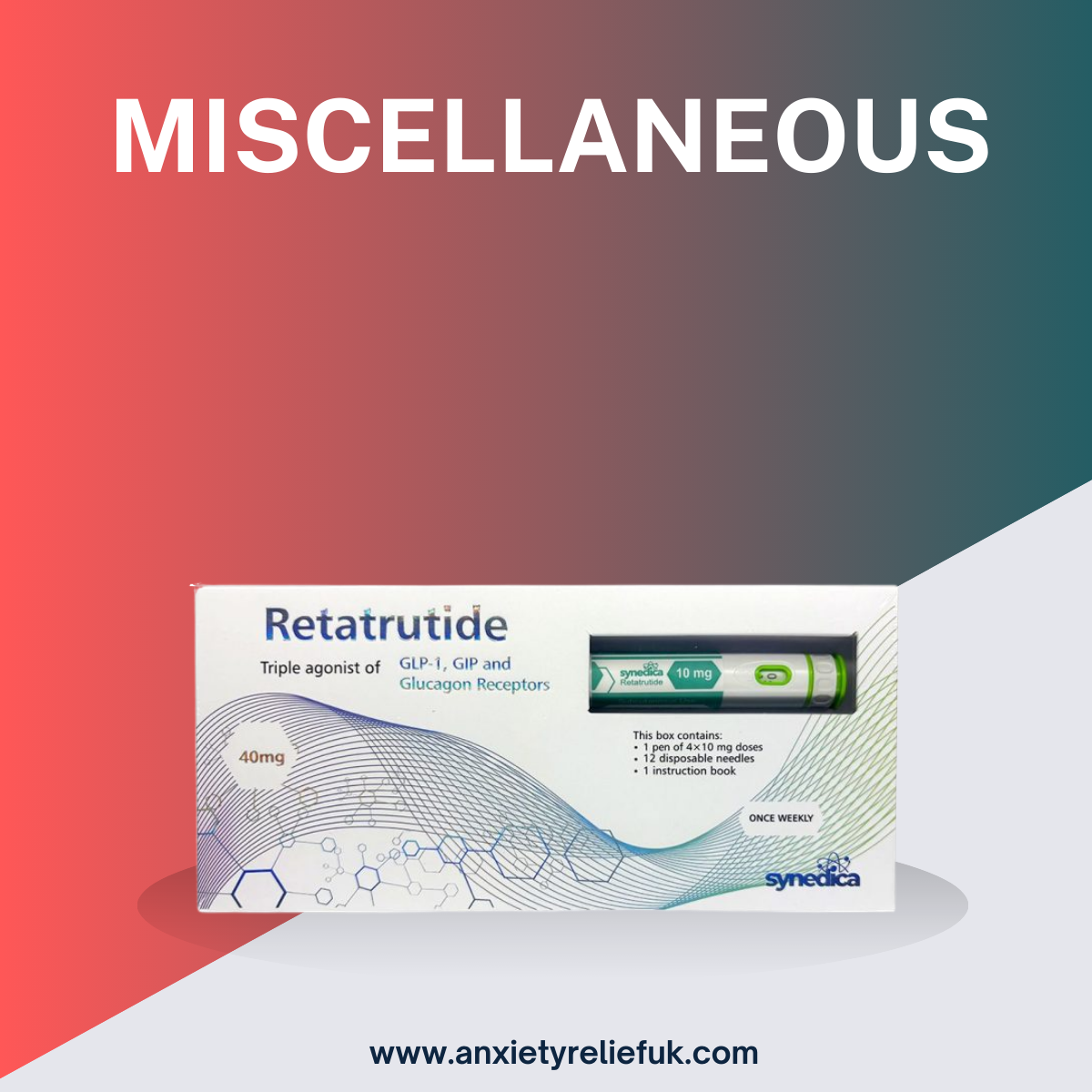 Retatrutide 40mg Injection Online in UK – Weekly Peptide Pen